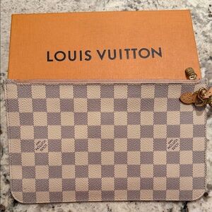 Louis Vuitton Damier Azur Neverfull Pouch